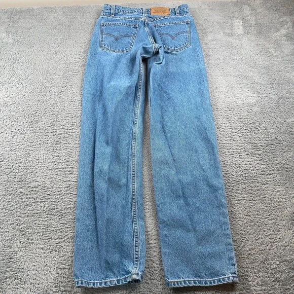 Vintage Levis Jeans Mens 32x34 Fits 29x34 Blue 550 Relaxed Fit Orange Tab 90s - Picture 3 of 13